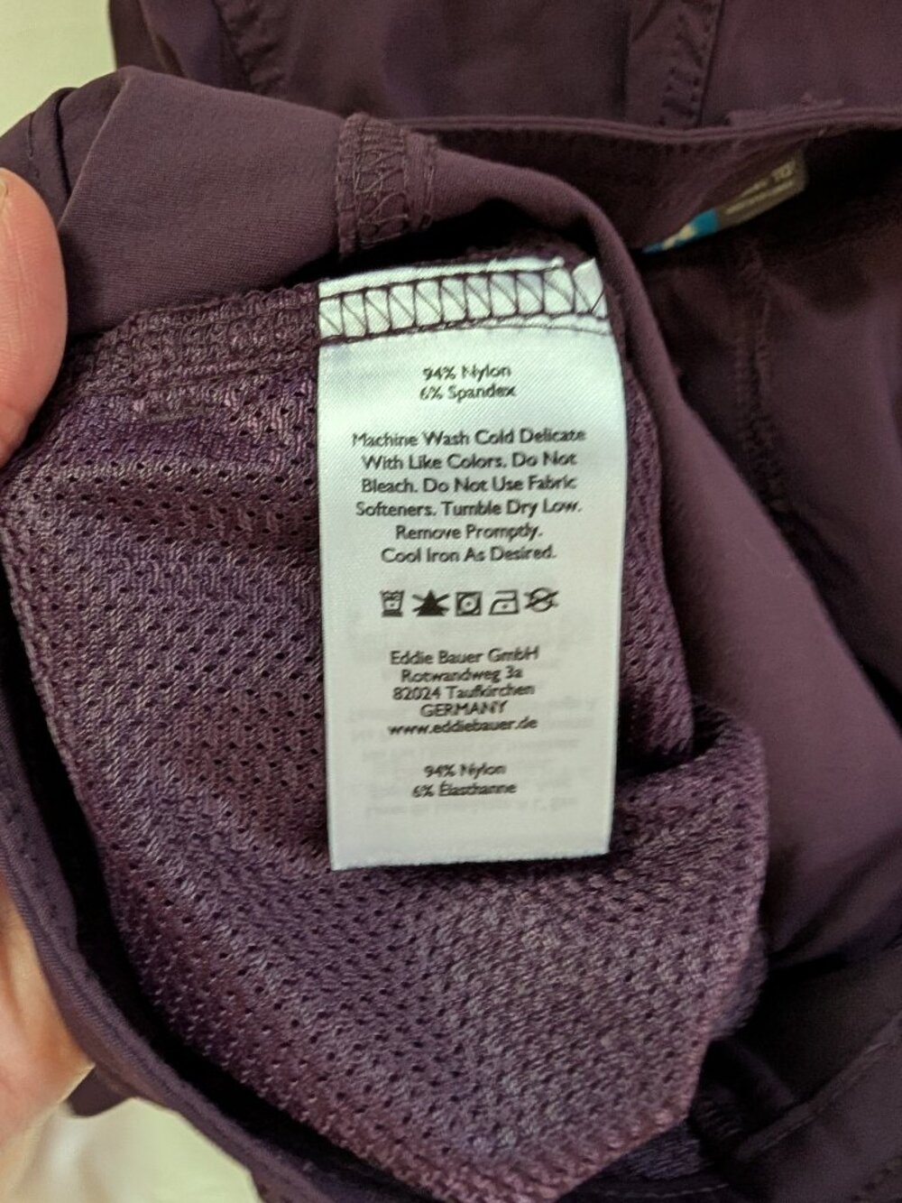 Eddie Bauer Women's First Ascent Hiking Pants, Sz 10, Purple - Picture 10 of 10